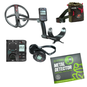 XP Deus II Master metal detector with the Green frog metal detecting control box cover