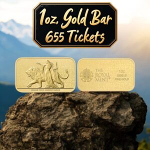 royal mint Una & Lion 1 oz gold bar