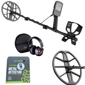 minelab manticore metal detector with wireless headphones