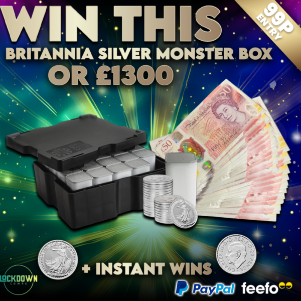 Royal mint Britannia silver monster box coins